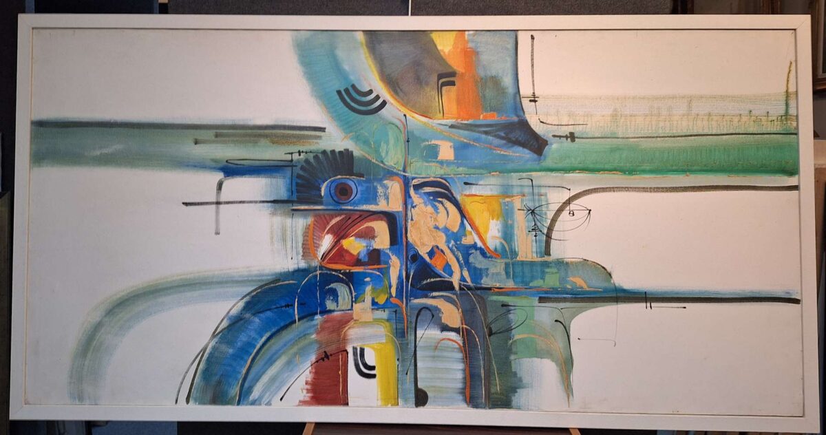 Frequencies in Blue | F - Framed Art