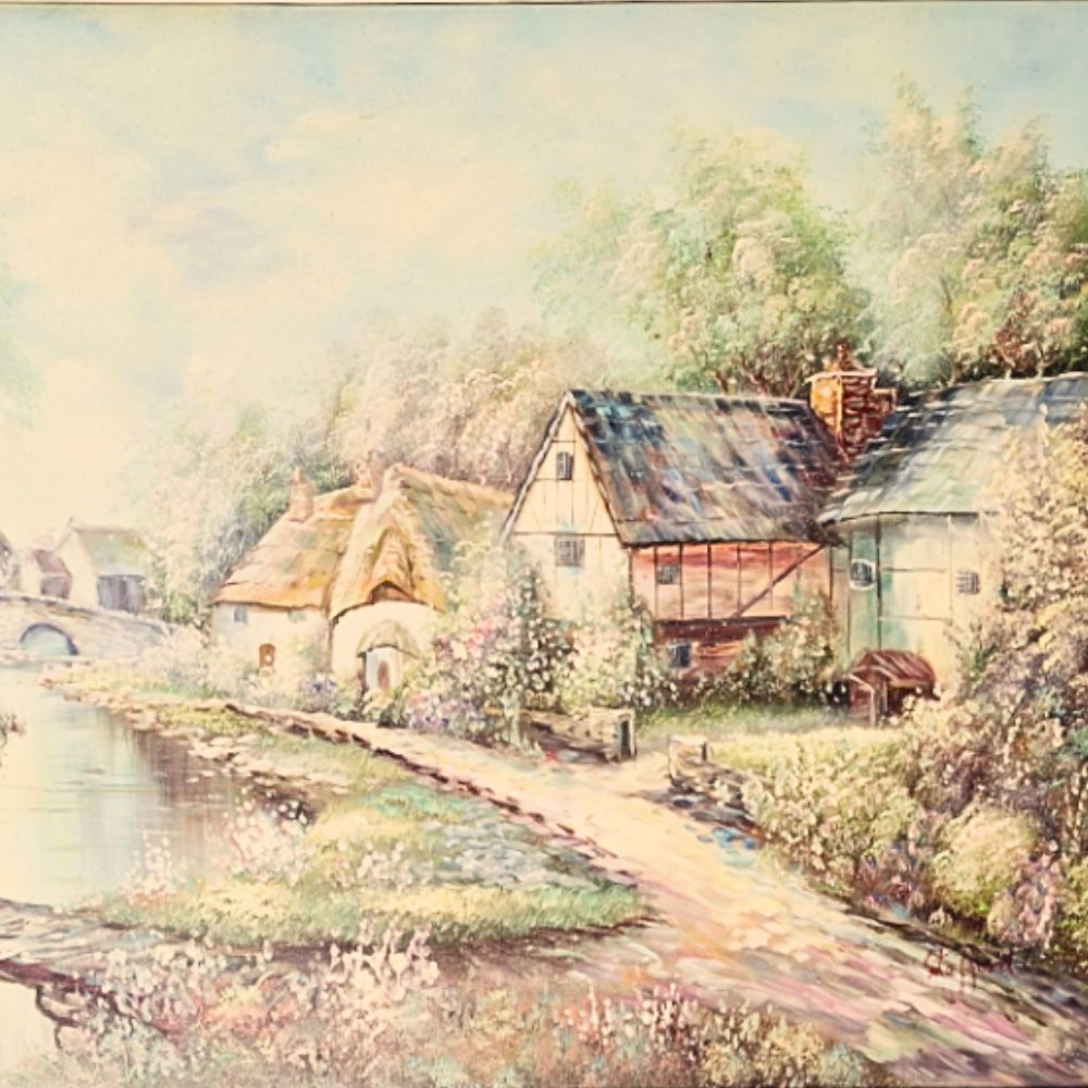 Riverside Devon Cottage | F - Framed Art - Image 3